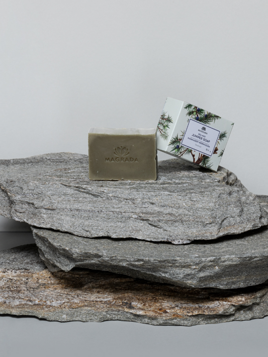 Juniper Soap mit Sea Mud - Wacholder & Meeresschlamm