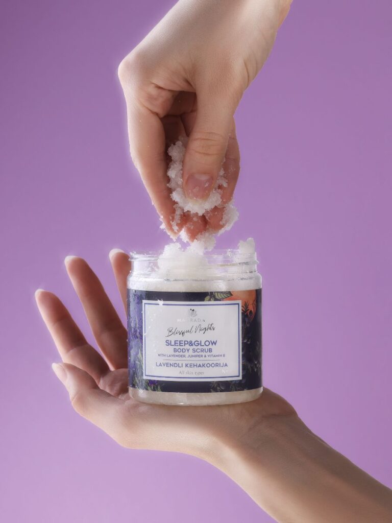 Lavendel Körperpeeling - Sleep & Glow Serie von LACARLA