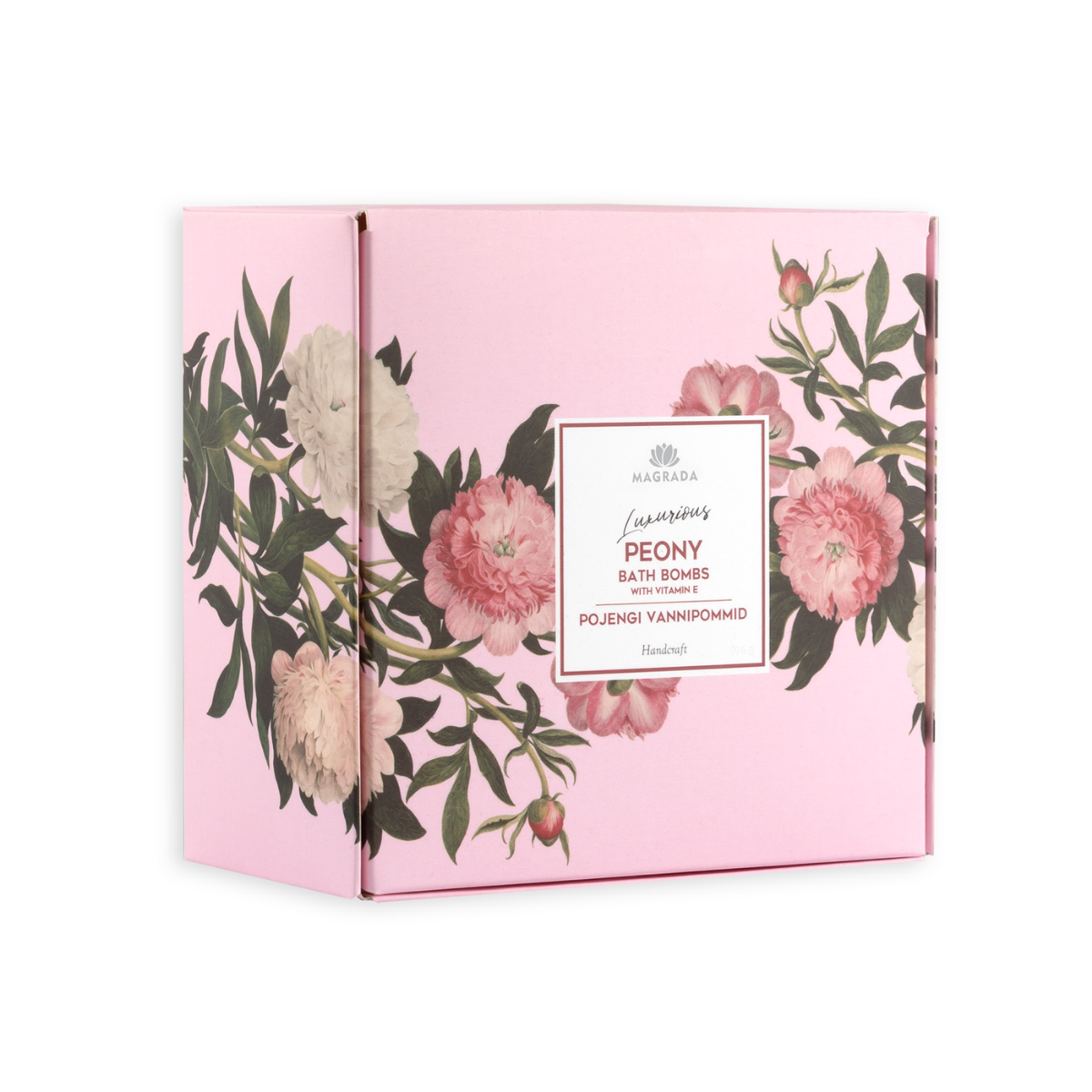 Pfingstrose - Peony Bath Bombs mit Vitamin E - 4er Box