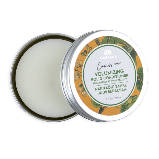 Volumengebender fester Conditioner mit Lindenblüte