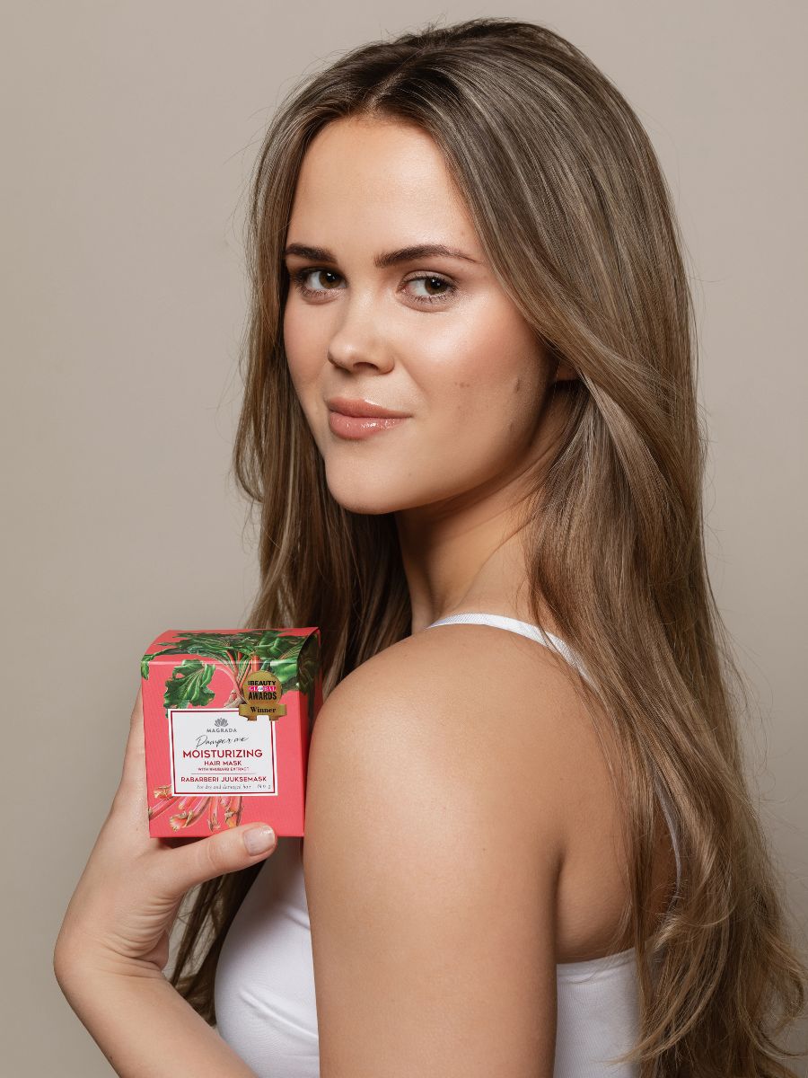 Rhabarber-Haarmaske mit Rizinusöl - Deep Moisture Rhubarb Hair Mask