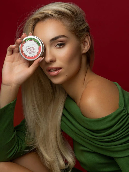 Rhabarber Shampoo fest - Claryfying Solid Shampoo