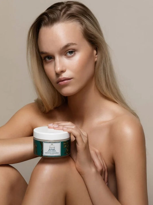 Algen Creme Anwendung - Pflege für trockene Haut und Cellulite