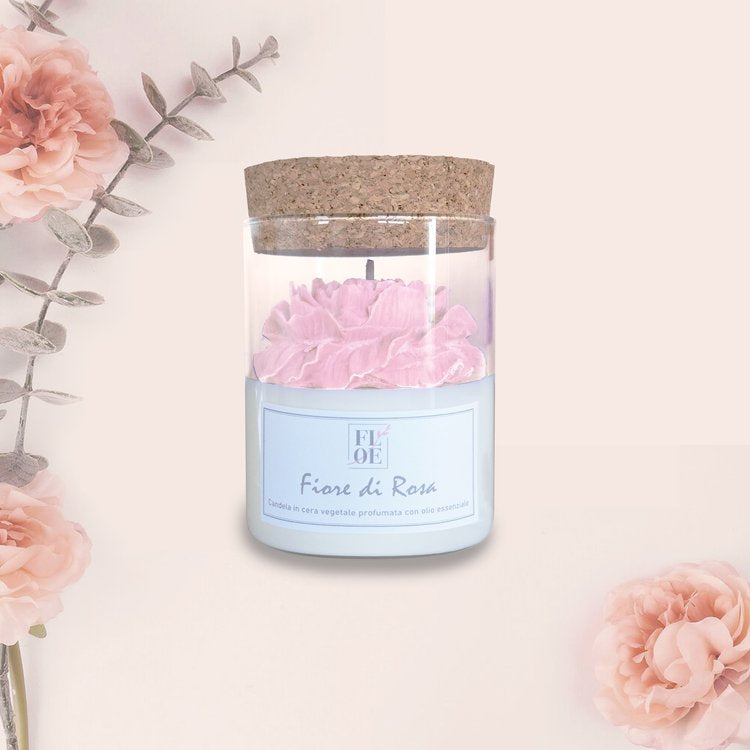 Rosen Blütenkerze - FLOE Fiore di Rosa