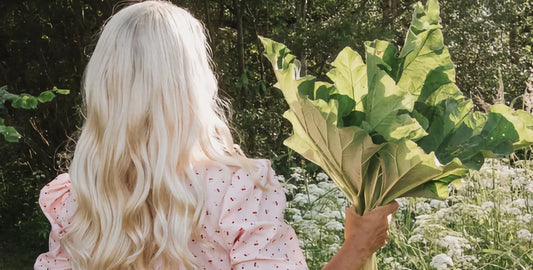 Rhabarber-Haarmaske: Natürliche Winterpflege für glänzendes Haar