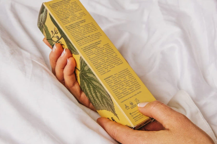 Magrada Lindenblüten Shampoo – Rückseite der Verpackung mit INCI-Zutatenliste, erhältlich bei LACARLA