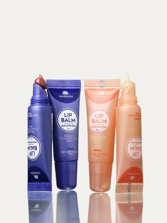 Lip Balm Peach Plump/Blueberry Tinted - Duo