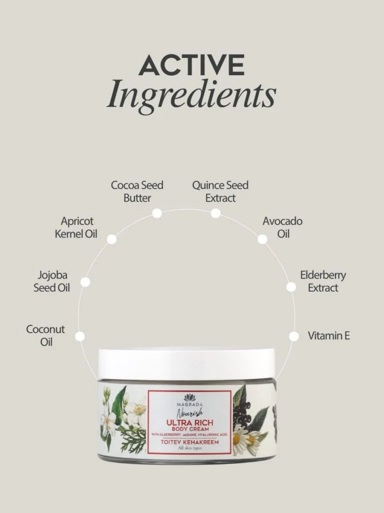 Reichhaltige Naturkosmetik Körpercreme mit Hyaluron & Jasmin – für trockene Haut