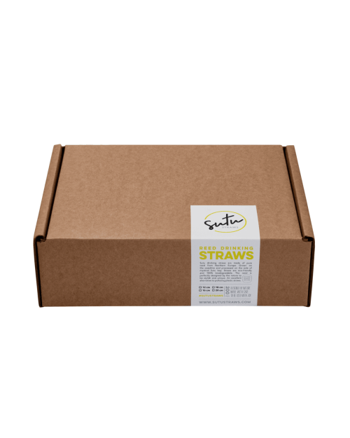 Schilf Trinkhalme 20cm - SUTU 200er Pack - Single Use