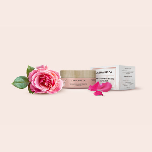 Rosen Gesichtscreme - FLOE Crema ricca - crema viso nutriente alla Rosa