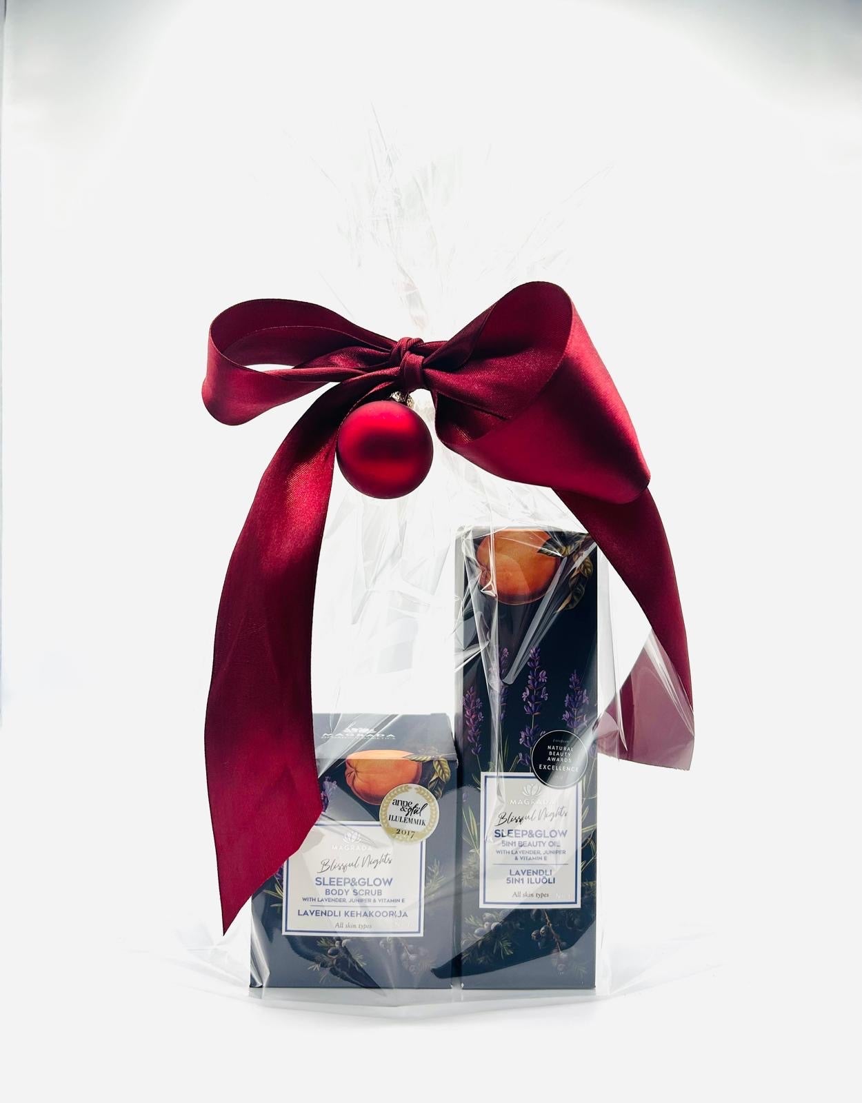 Lavendel Sleep & Glow Geschenkset, fertig verpackt – unisex Weihnachtsgeschenk für Mitarbeiter von LACARLA