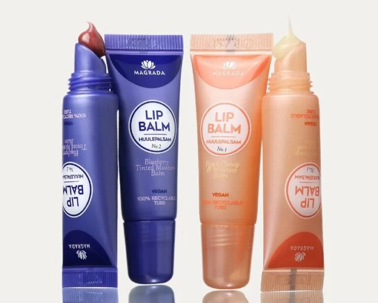 Veganes Lip Duo mit Blueberry & Peach Geschmack