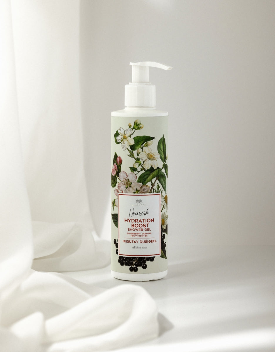 Naturkosmetik Duschgel mit Jasmin und Holunderbeere