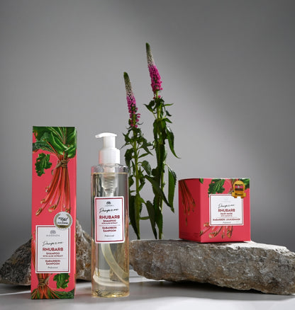 LACARLA Rhabarber Pflegeset - Shampoo und Haarmaske im Set