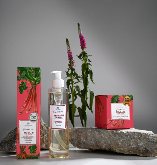 LACARLA Rhabarber Pflegeset - Shampoo und Haarmaske im Set