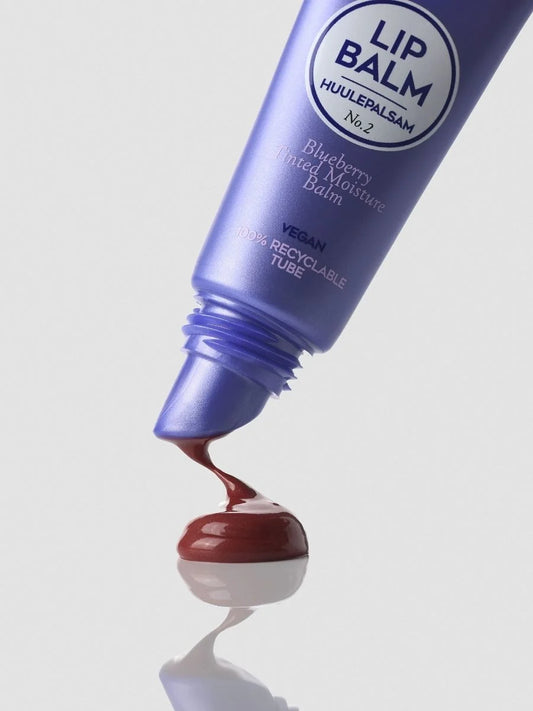 Getönter Blueberry Lip Balm - vegane Lippenpflege mit Farbe