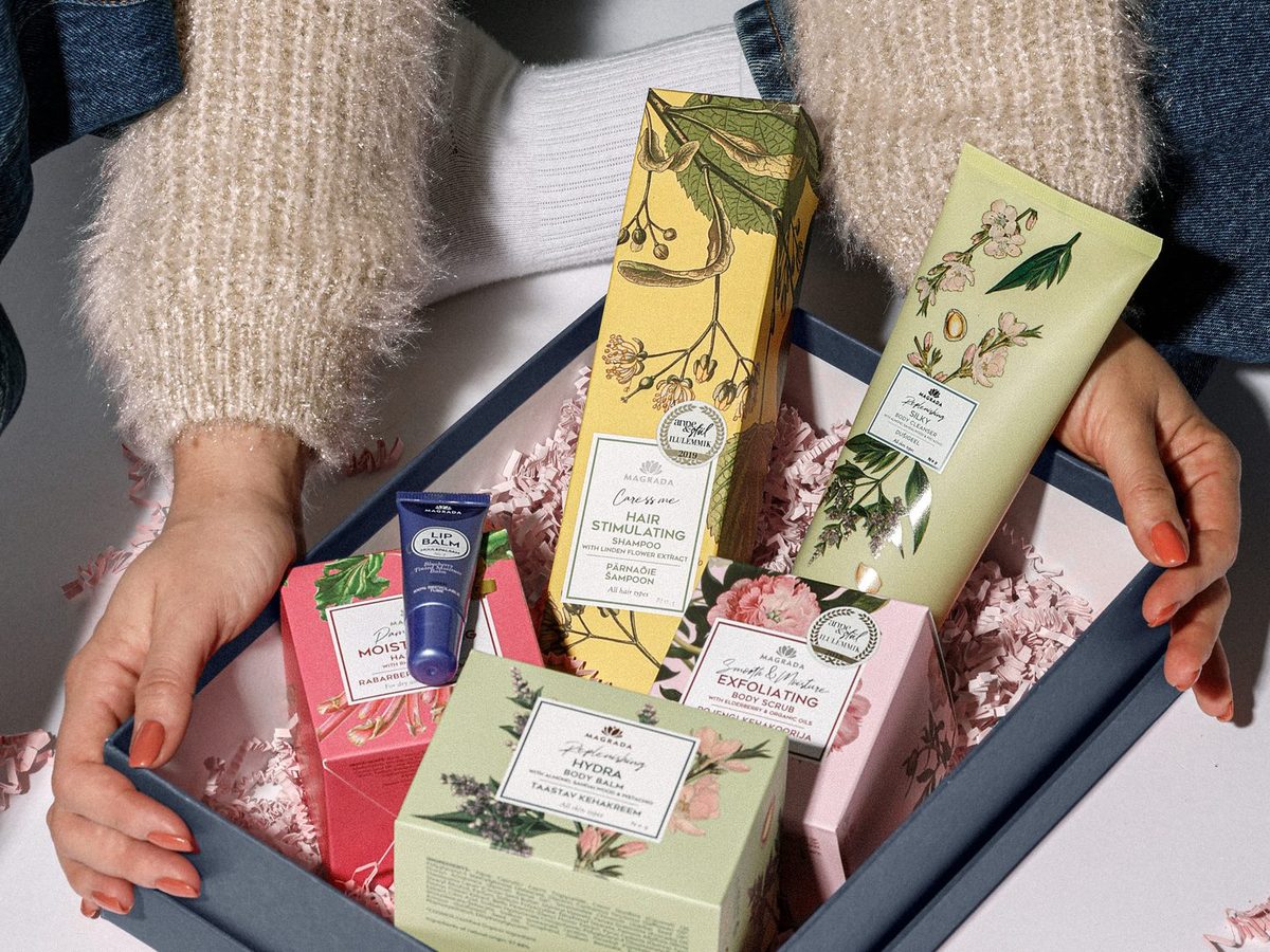 Geschenkbox mit Naturkosmetik von MAGRADA – Willkommensgeschenk von LACARLA
